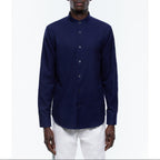 Fursac - Chemise Coton Gratté Marine - Marine