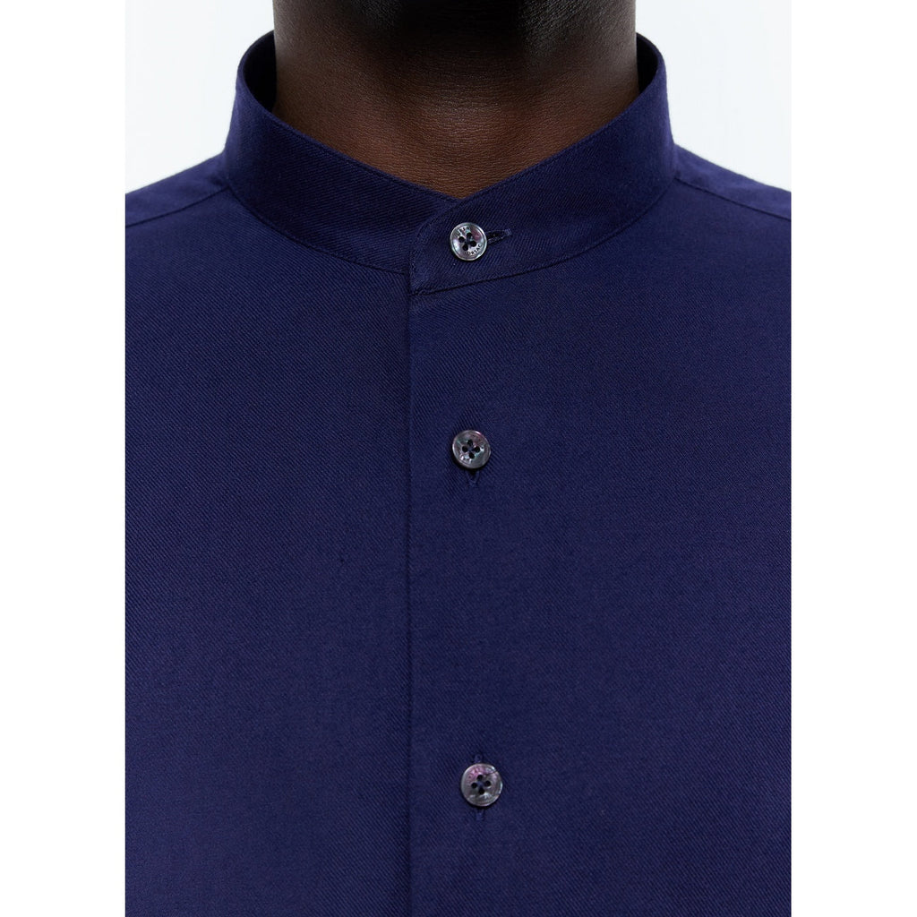 Fursac - Chemise Coton Gratté Marine - Marine