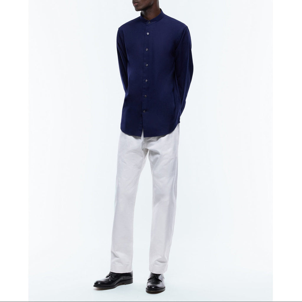 Fursac - Chemise Coton Gratté Marine - Marine
