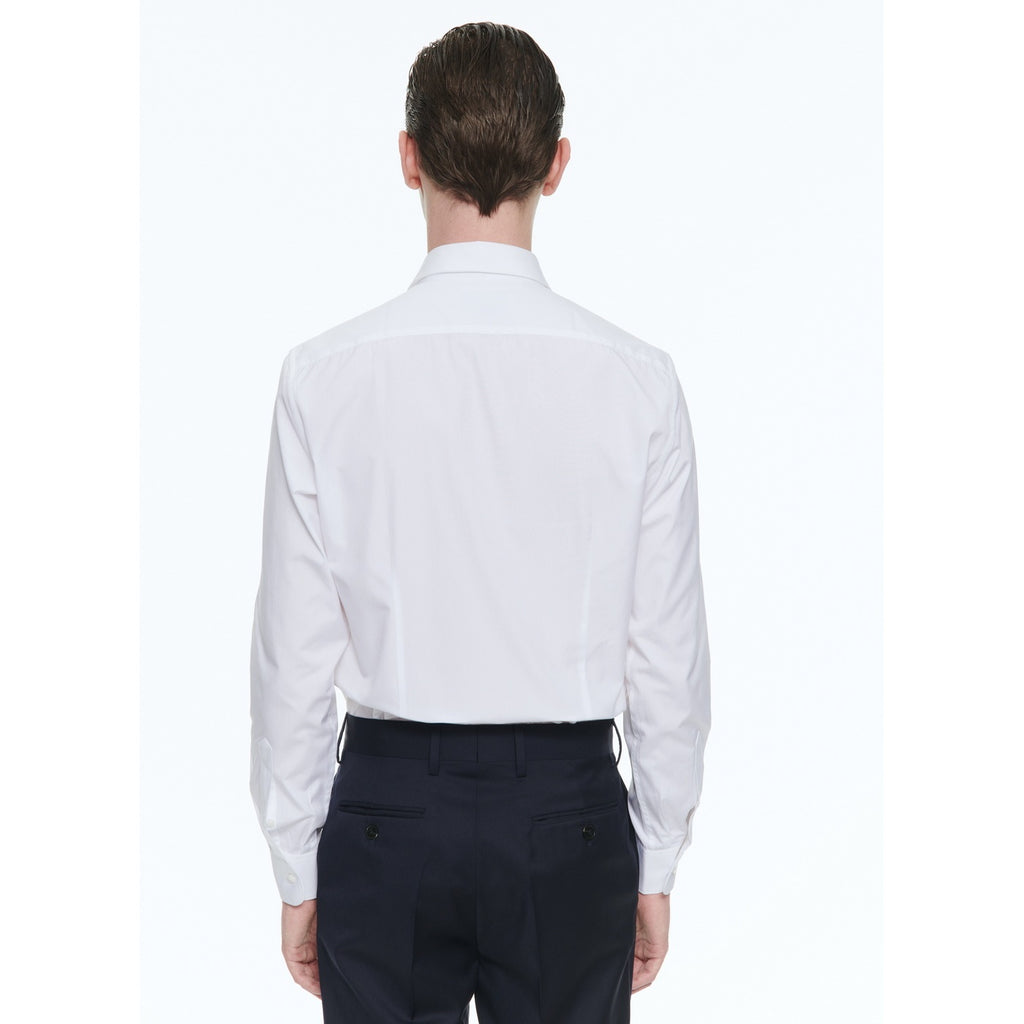 Chemise Blanche En Twill De Coton - Blanc