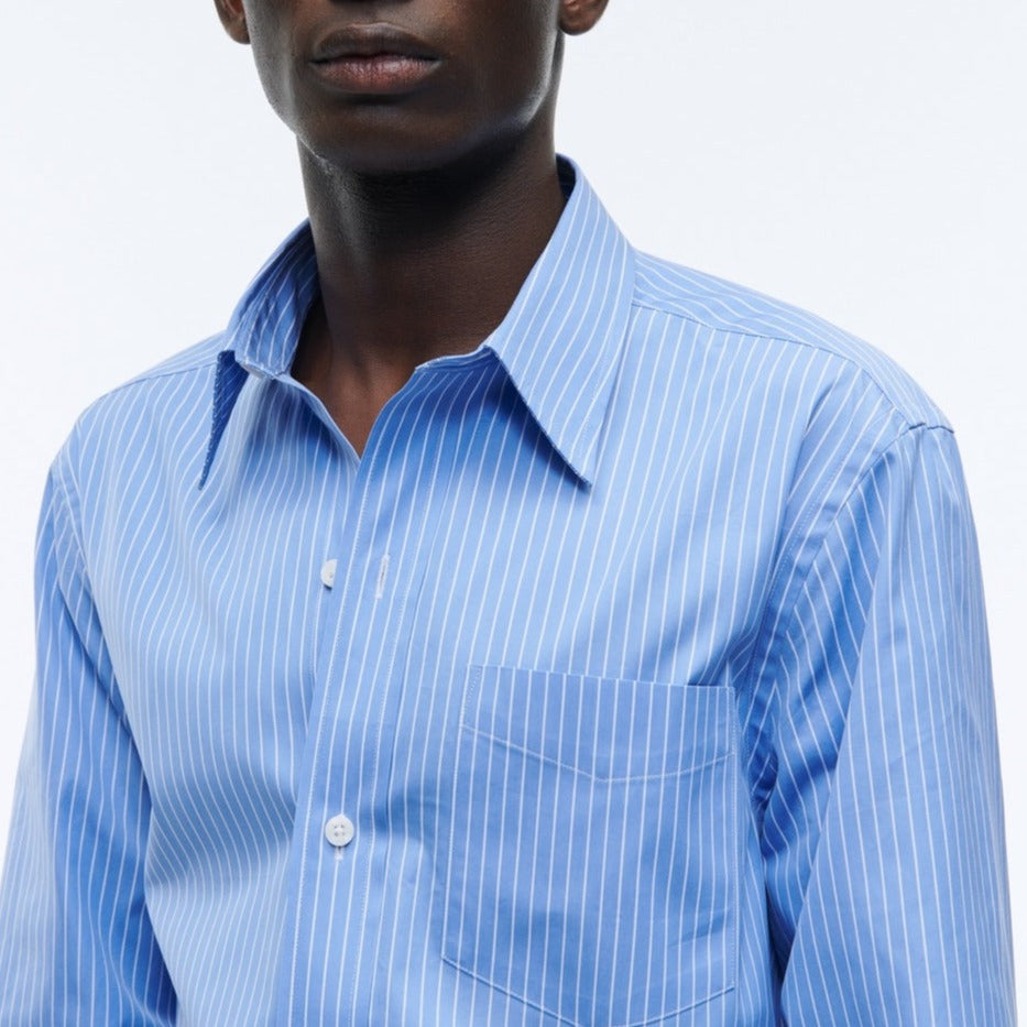 Striped Cotton Poplin Shirt
