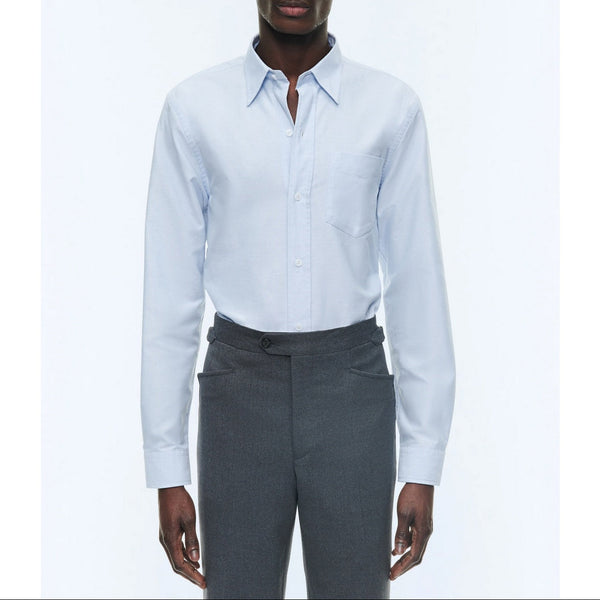 Plain Oxford Shirt - Sky
