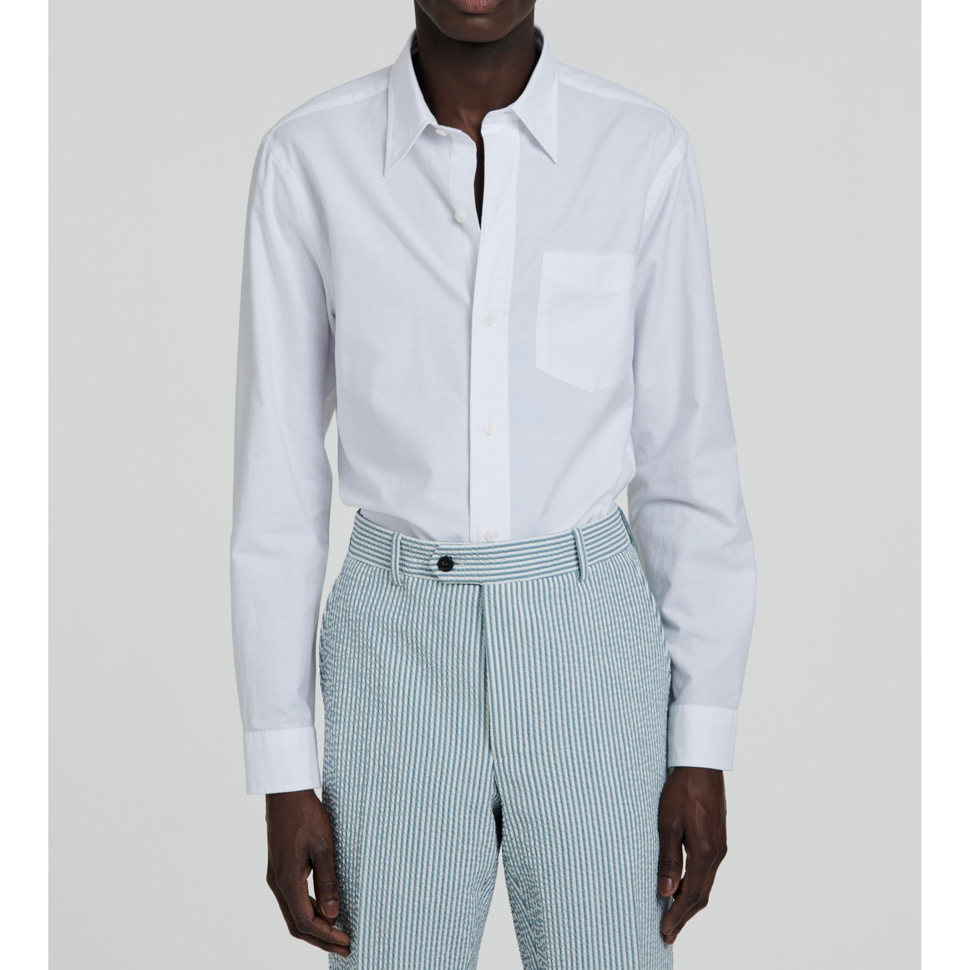 Fursac - White Cotton Oxford Shirt - White