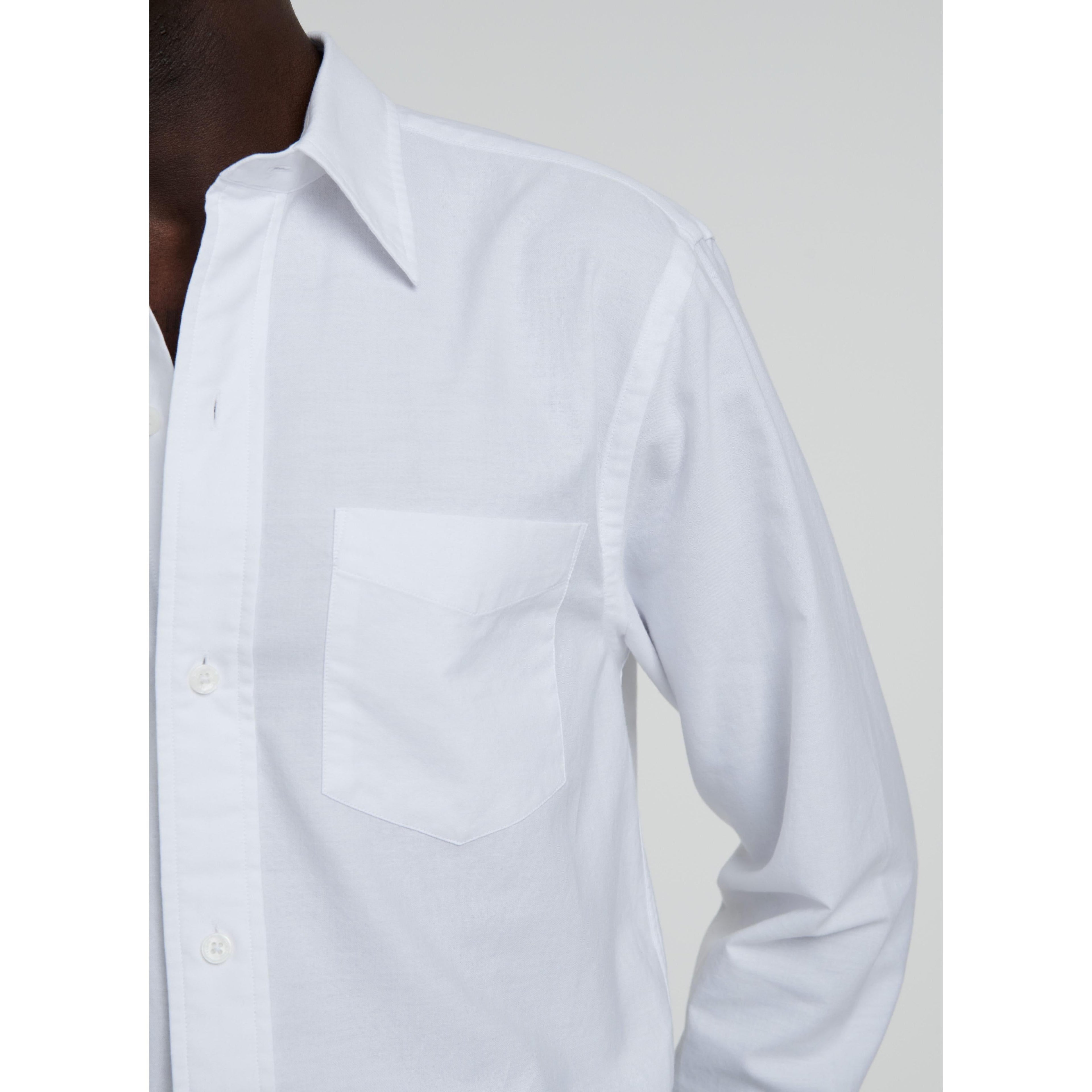 Fursac - White Cotton Oxford Shirt - White