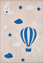Happy - Indoor Rug - Printed Polyester - Blue