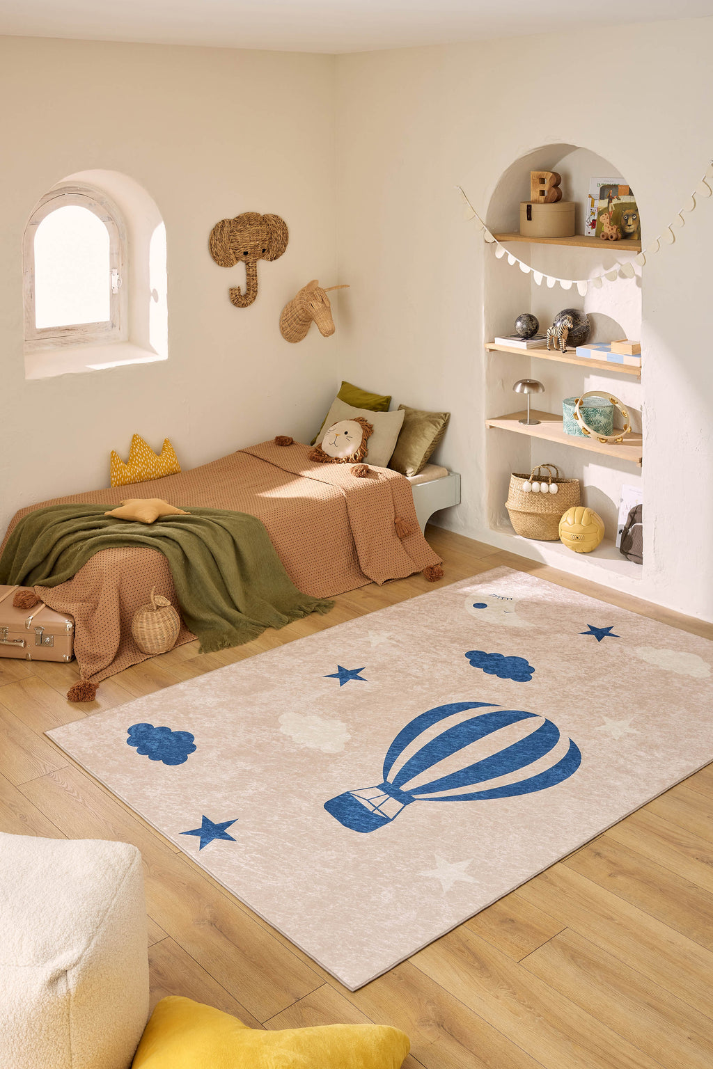 Happy - Indoor Rug - Printed Polyester - Blue