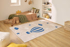 Happy - Indoor Rug - Printed Polyester - Blue