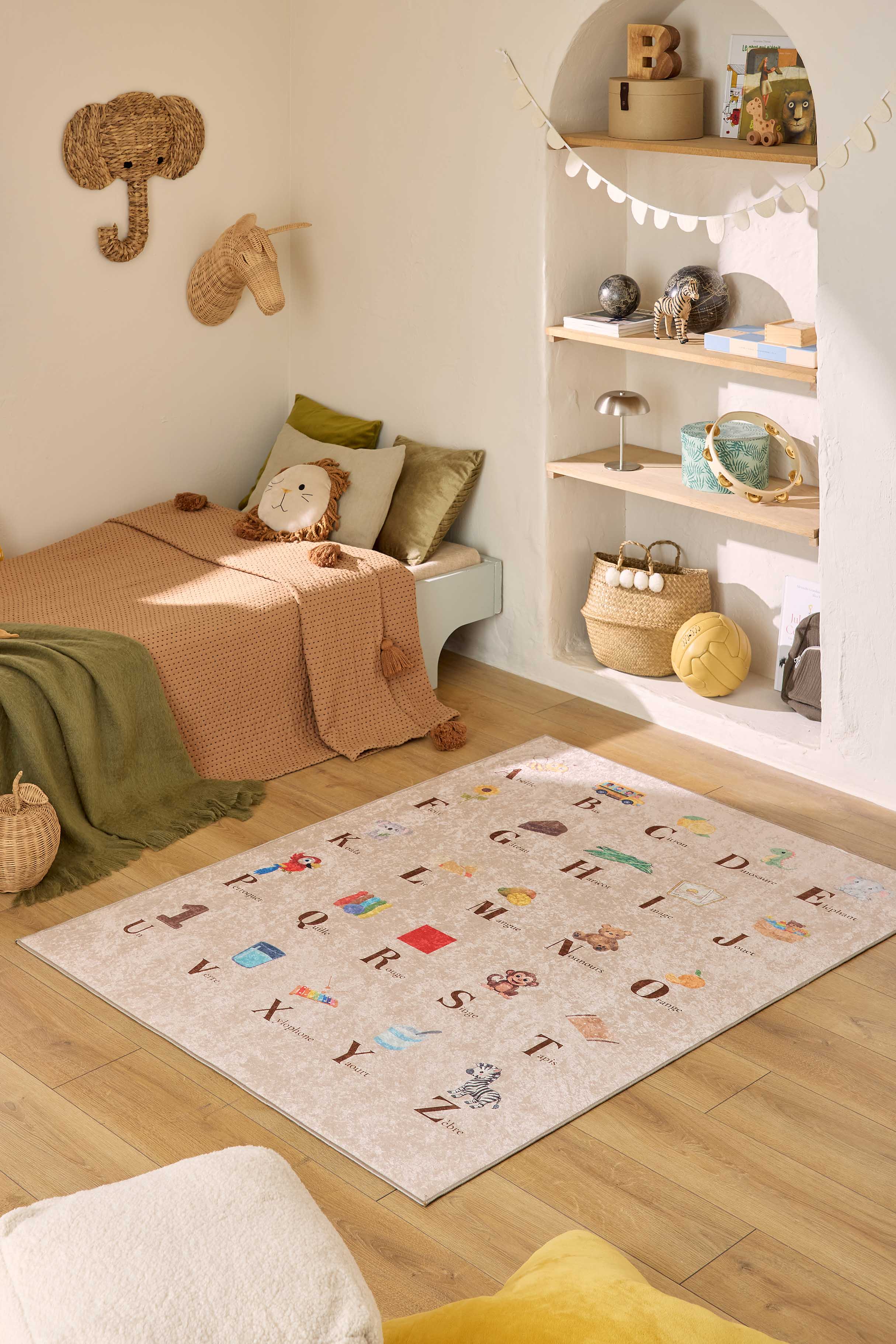 Happy - Indoor Rug - Printed Polyester - Beige