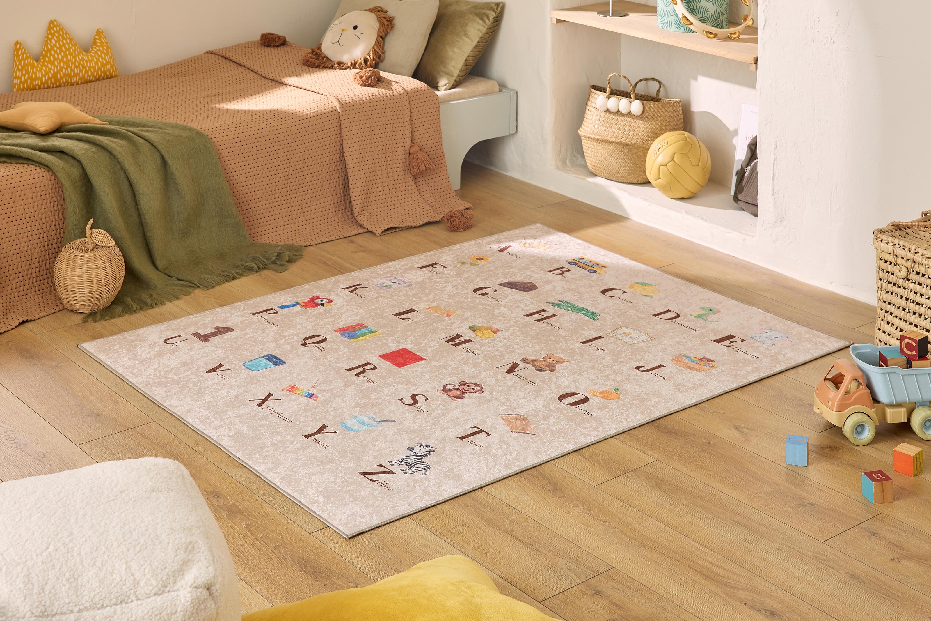 Happy - Indoor Rug - Printed Polyester - Beige