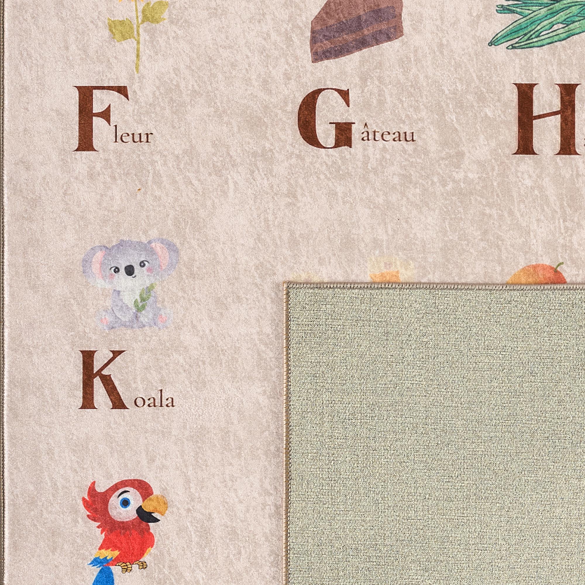 Happy - Indoor Rug - Printed Polyester - Beige