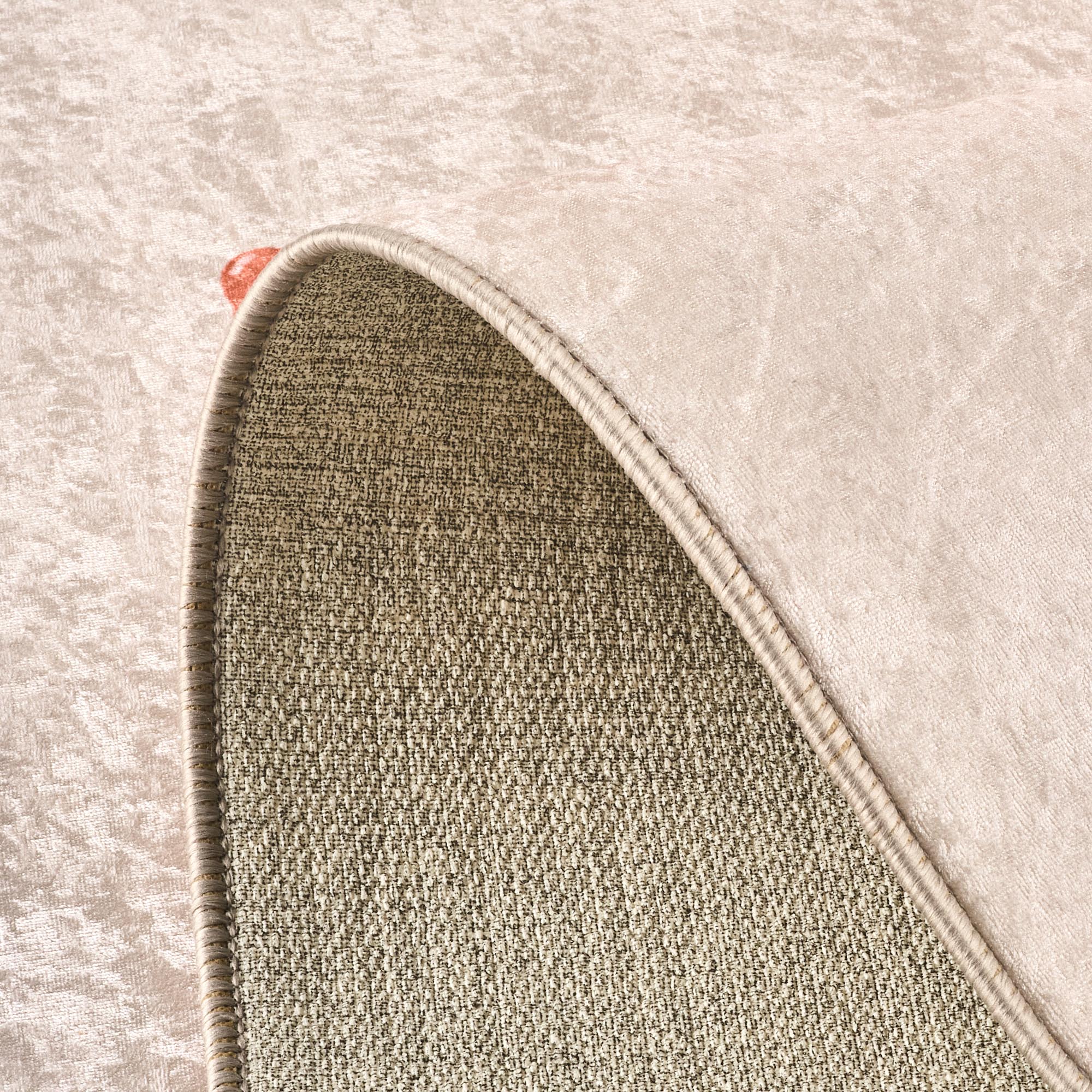 Happy - Indoor Rug - Printed Polyester - Beige