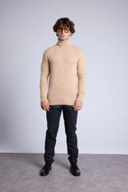 Polotröja Harry - Beige Krämvit - Herr - 100% Kashmir