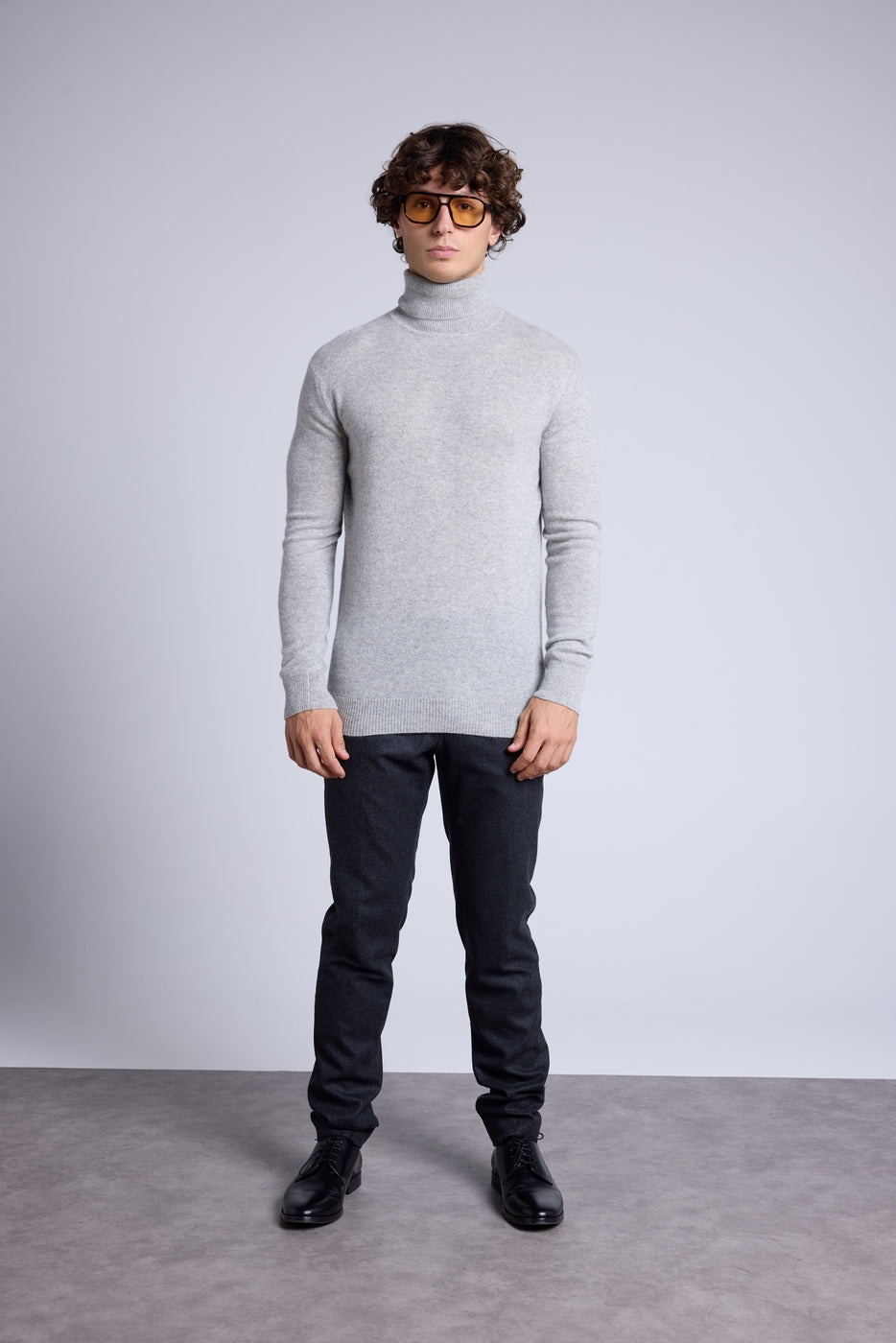 Jersey de cuello alto Harry - Gris claro - Hombre