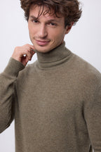Dolcevita Harry - Kaki Melange - Uomo - 100% Cashmere