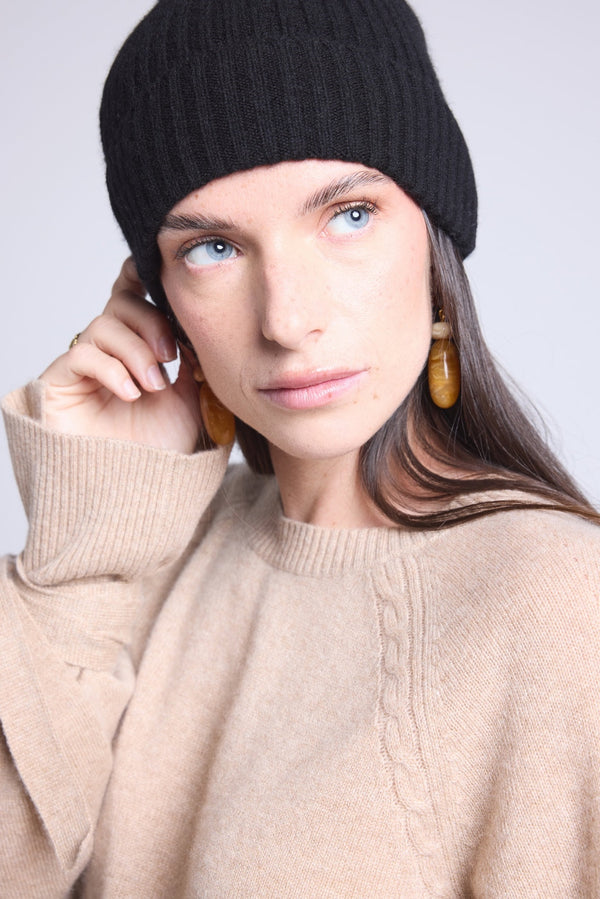 Unisex Beanie Hat - Black - Unisex