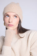 Bonnet Unisexe Hat - Beige Creme - Mixte - 100% Cachemire