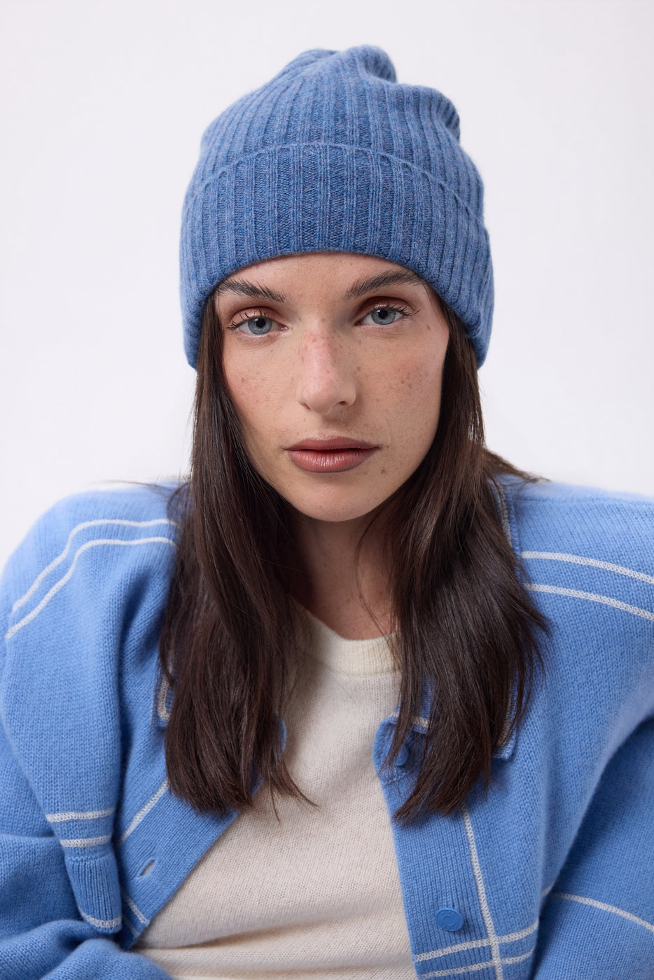 Gorro Hat - Azul vaquero - Unisex - 100 % Cachemira