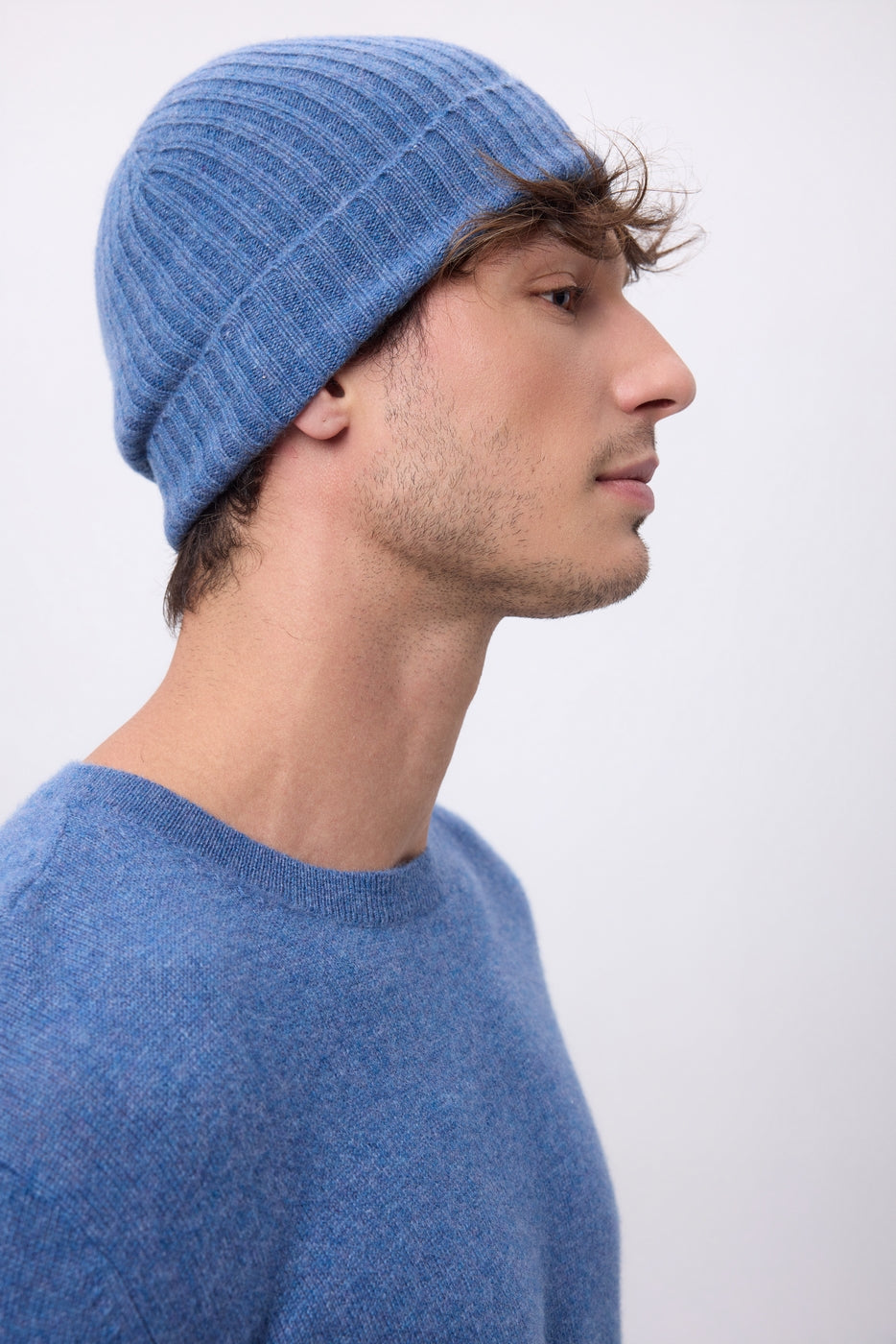 Gorro Hat - Azul vaquero - Unisex - 100 % Cachemira