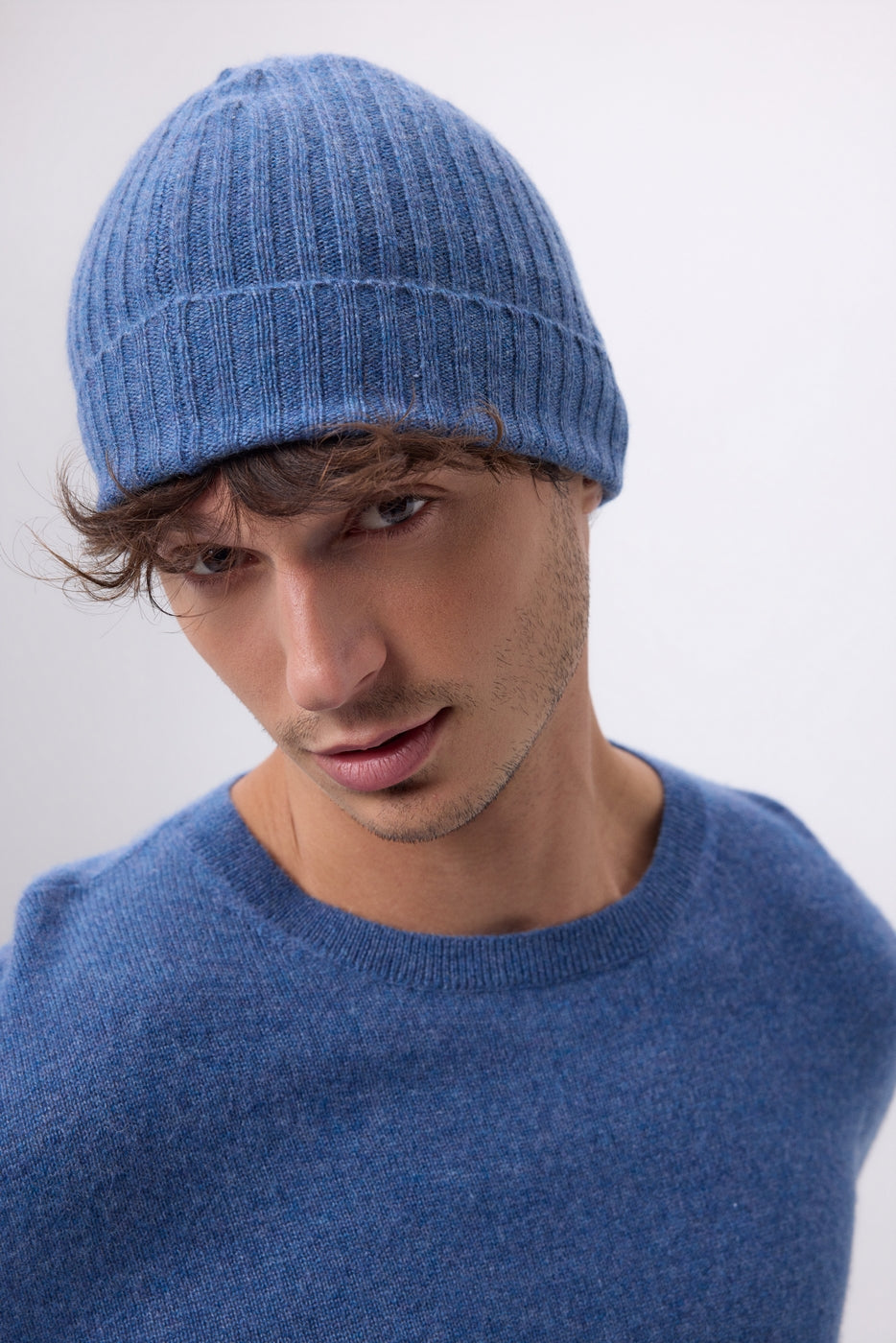 Gorro Hat - Azul vaquero - Unisex - 100 % Cachemira