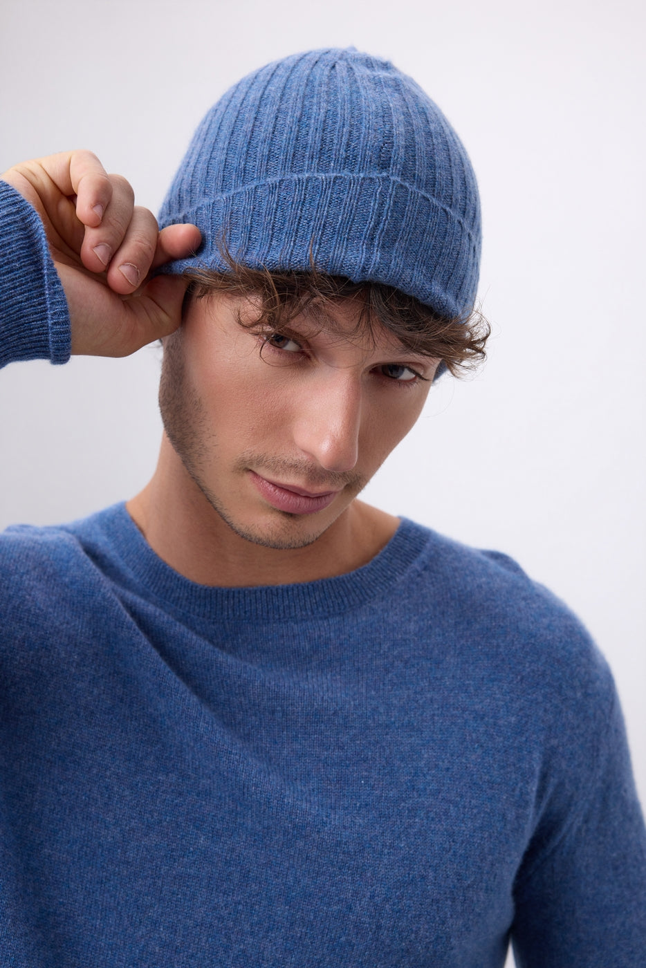 Gorro Hat - Azul vaquero - Unisex - 100 % Cachemira