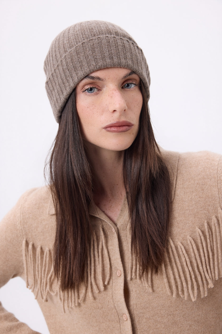 Berretto Hat - Nocciola - Unisex - 100% Cashmere