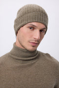 Berretto Hat - Cachi mélange - Unisex - 100% cashmere