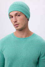 Muts Hat - Pastelgroen - Unisex - 100% Kasjmier