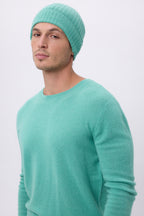 Muts Hat - Pastelgroen - Unisex - 100% Kasjmier