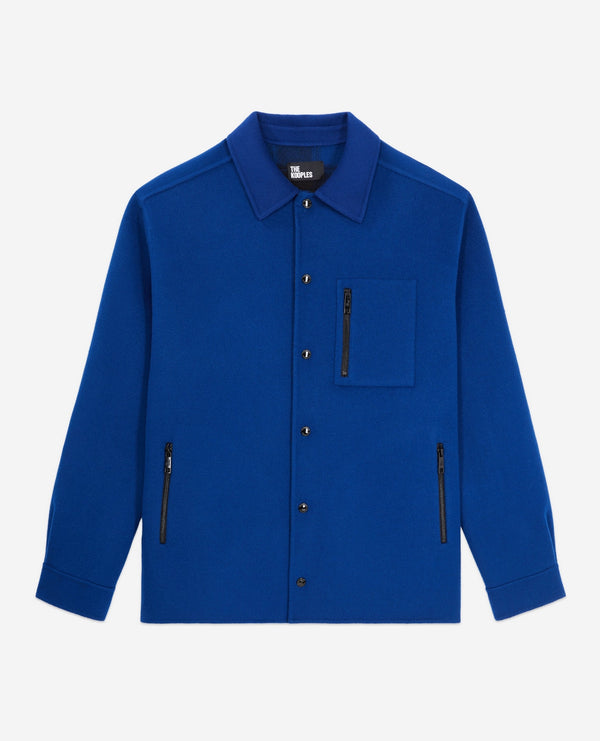 The Kooples - Wool Overshirt - Blue - Men