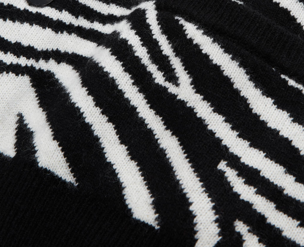 The Kooples - Wool Cardigan - Black And White - Men