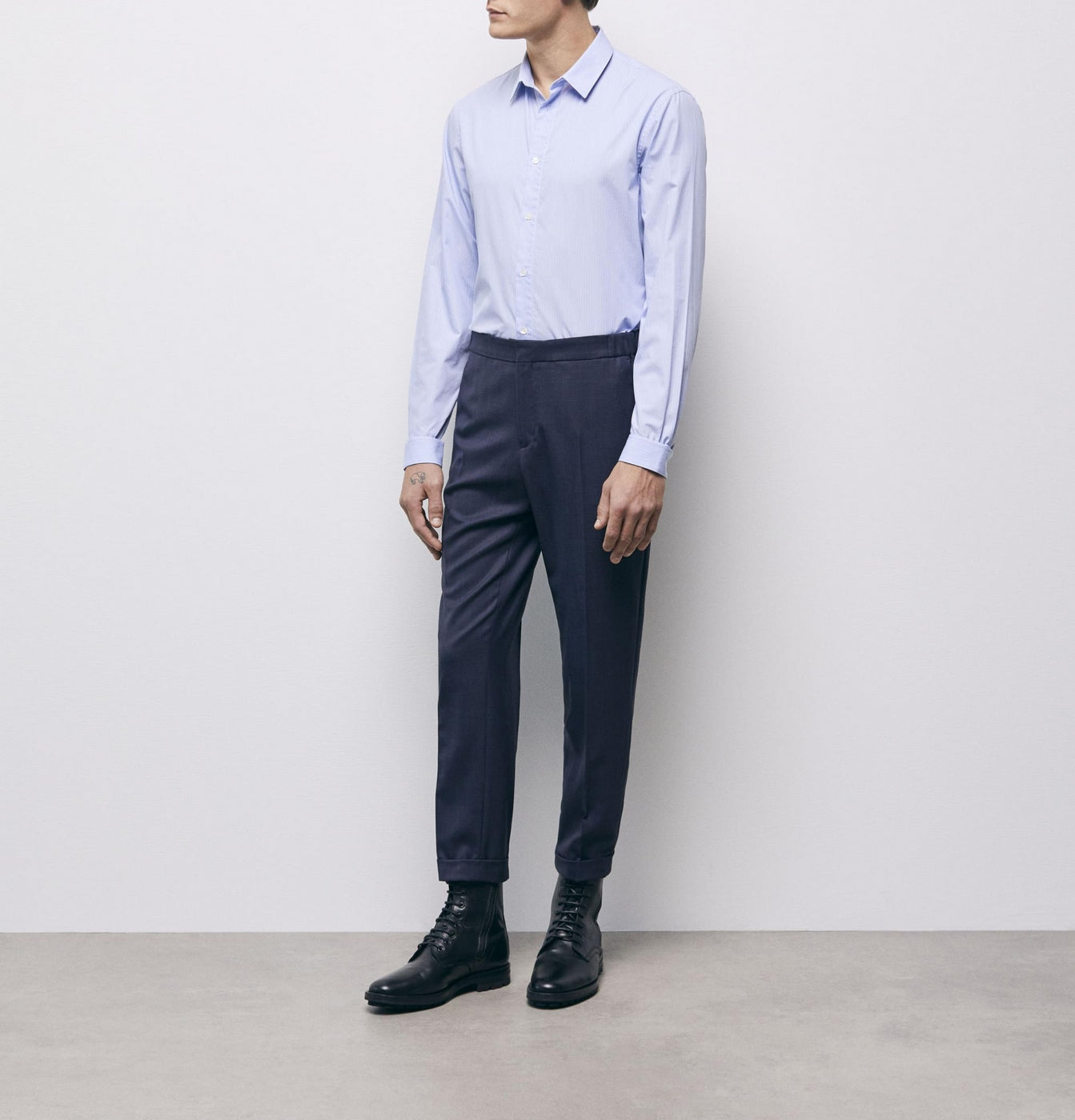 The Kooples - Chemise Slim - Ciel Et Blanc - Homme