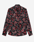 The Kooples - Chemise Regular - Noir Et Rouge - Homme