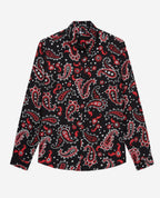 The Kooples - Chemise Regular - Noir Et Rouge - Homme