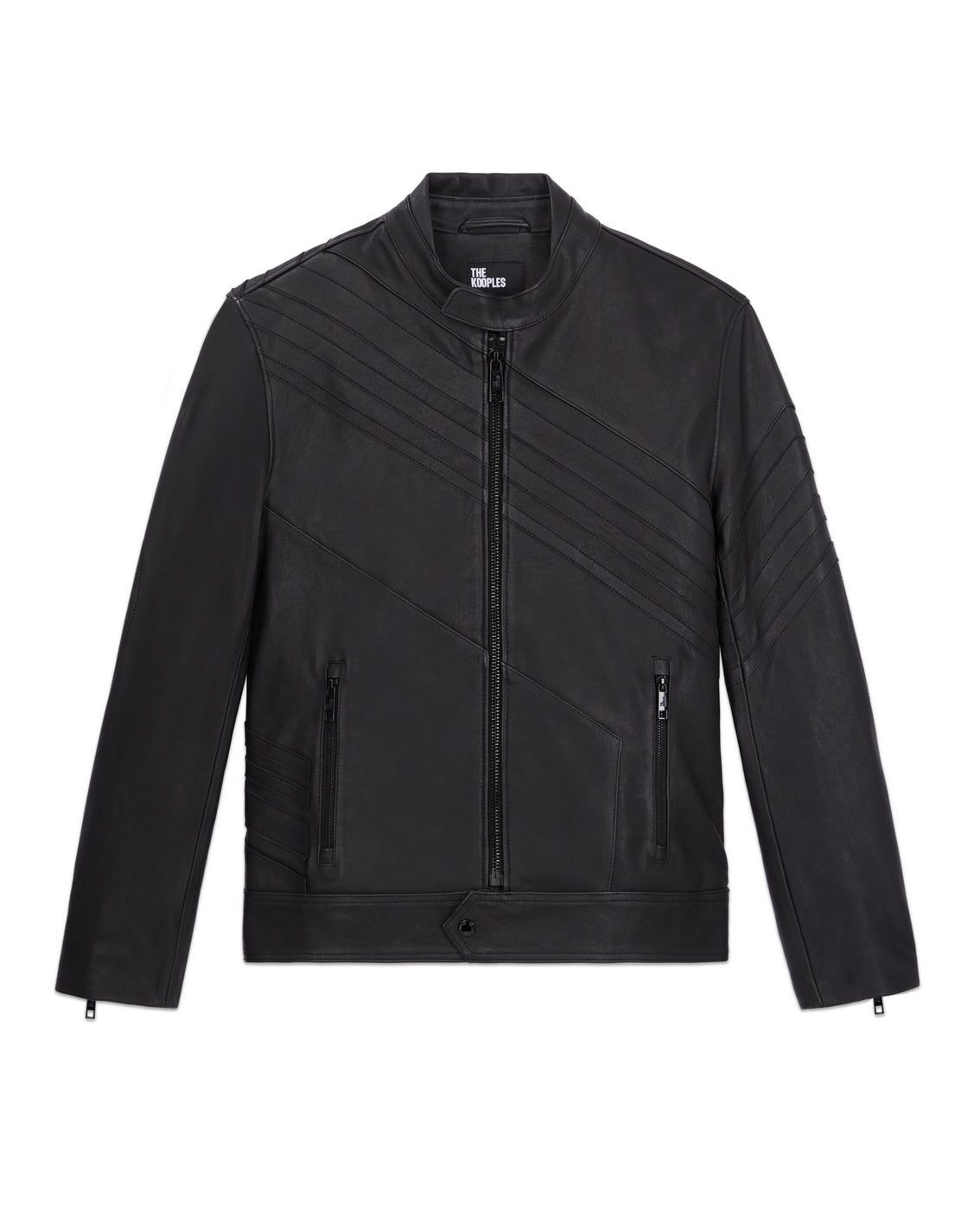 The Kooples - Lambskin Leather Jacket - Black - Men