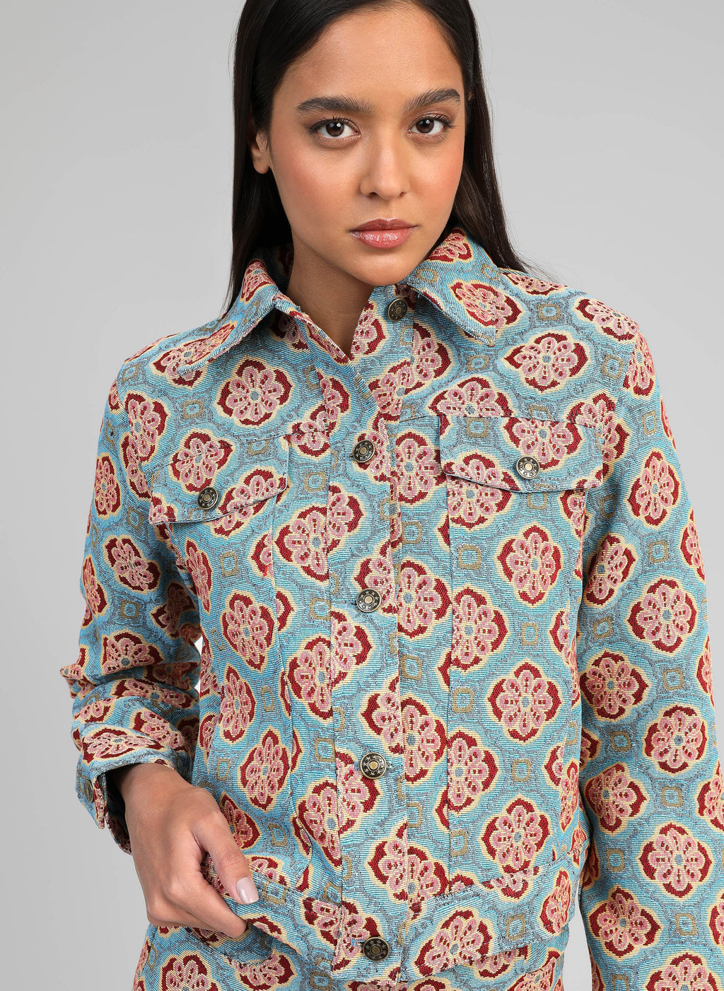 Veste Helyana Bleu
