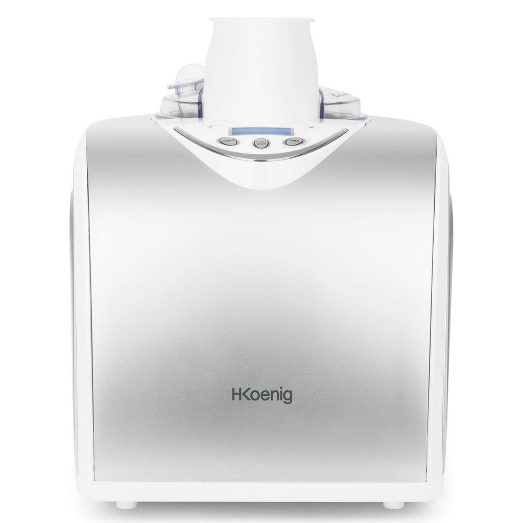 Refrigerating Ice Cream Maker - Stainless Steel/White