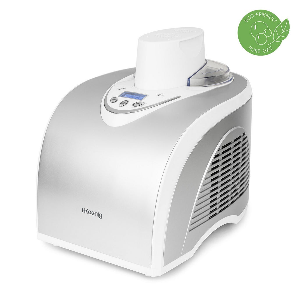 Refrigerating Ice Cream Maker - Stainless Steel/White