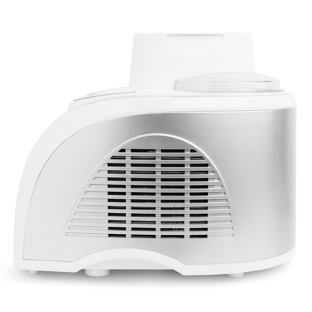 Refrigerating Ice Cream Maker - Stainless Steel/White