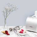 Refrigerating Ice Cream Maker - Stainless Steel/White