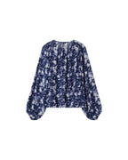 Hilda Navy Blouse