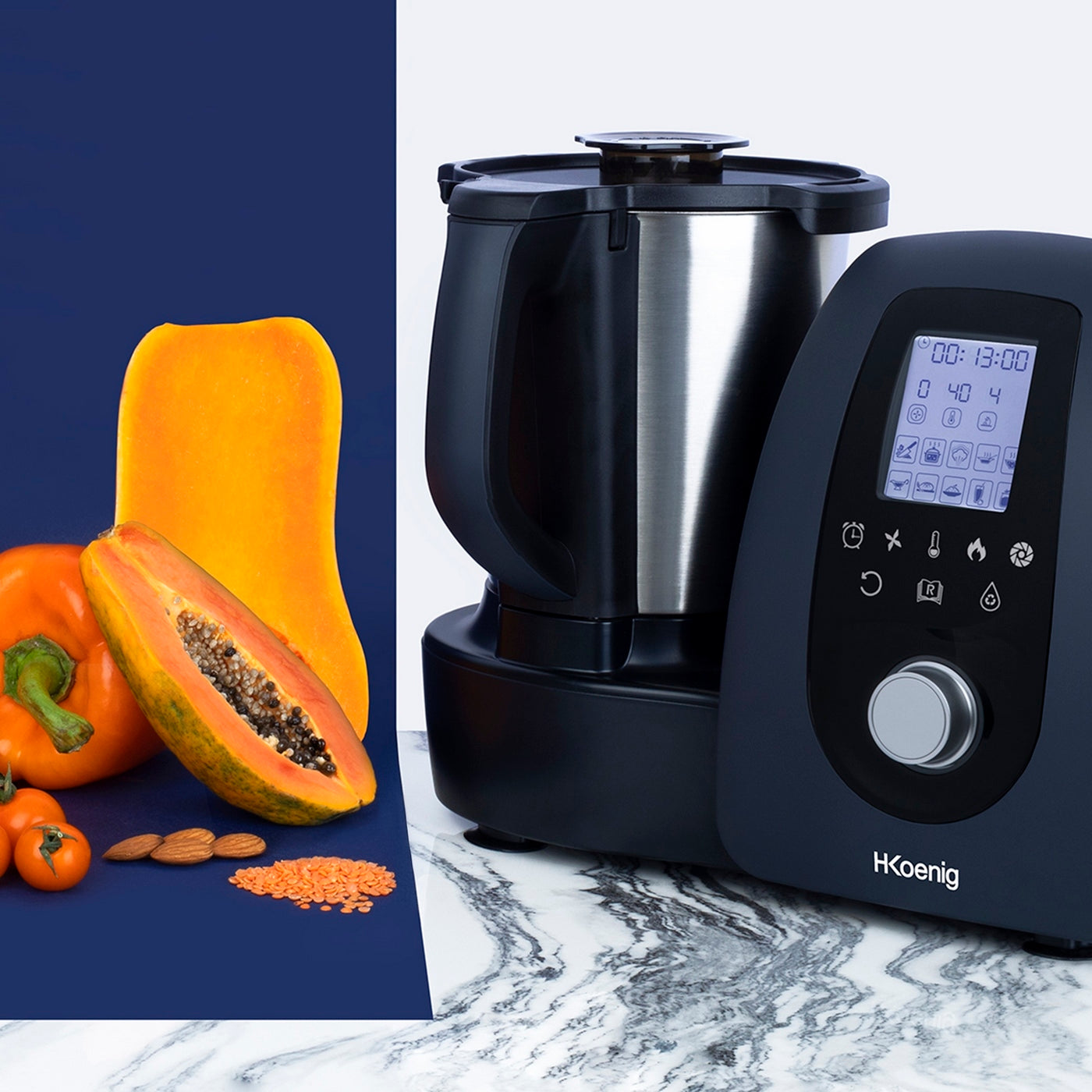 Heating Food Processor - Black