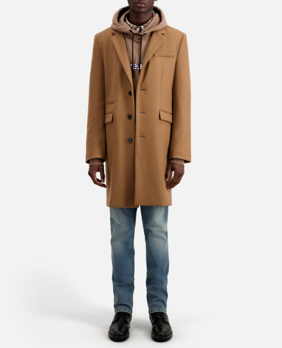 The Kooples - Manteau En Laine - Beige - Homme