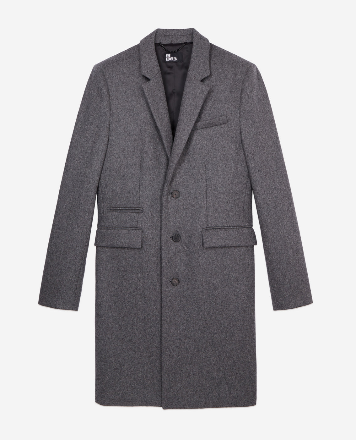 The Kooples - Manteau En Laine - Gris - Homme
