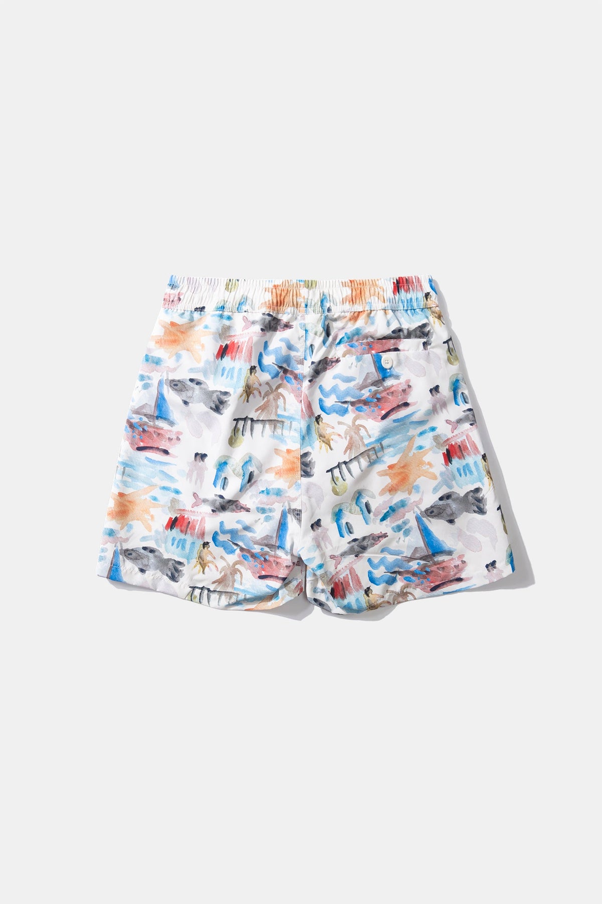 Holidays Off White Badeshorts