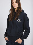 Sweat Capuche Unisexe L'Amour De L'Art Noir Fusain