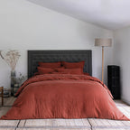 Washed Linen - Duvet Cover - Terracotta