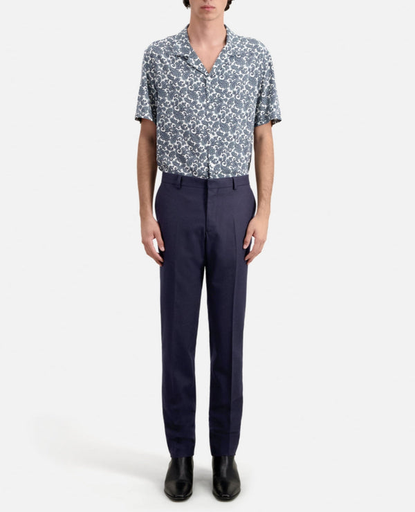 The Kooples - Wool Suit Trousers - Navy Blue - Men