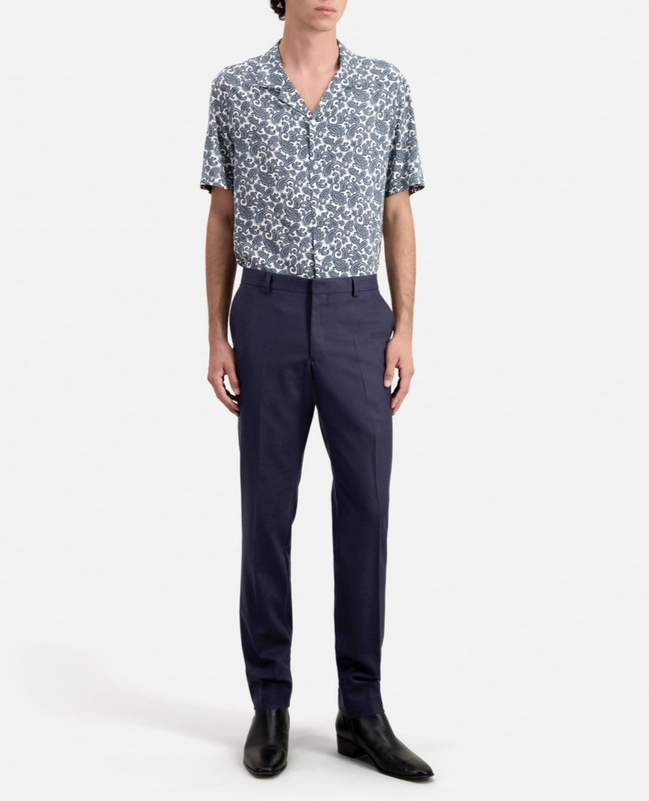 The Kooples - Pantalon De Costume En Laine - Bleu Marine - Homme