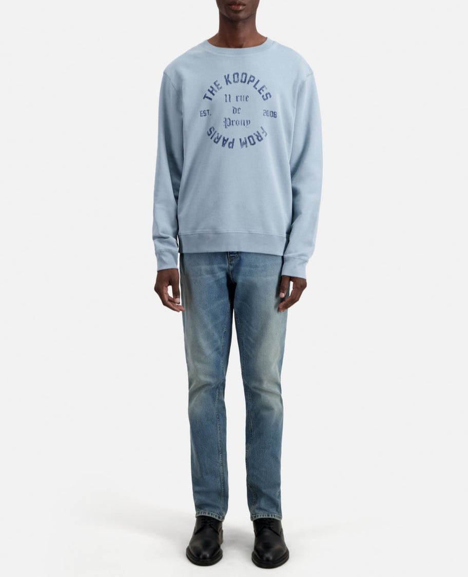 The Kooples - Sweatshirt With Coat Of Arms Print On Front - Men