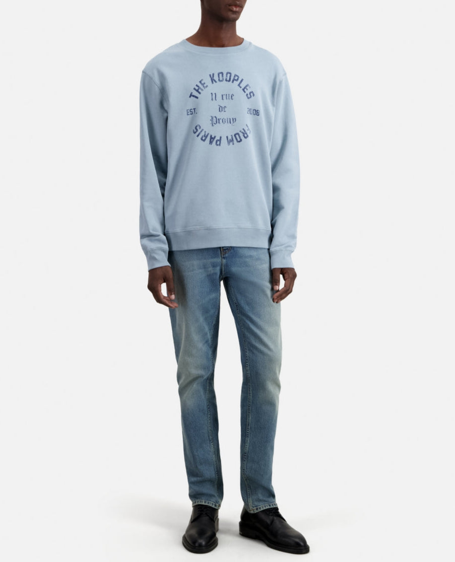 The Kooples - Sweatshirt With Coat Of Arms Print On Front - Men